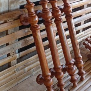 Pegangan Pintu Bahan Kayu Jati Pegangn kayu ukuran 40cm pegangan pintu awet
