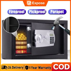 Safety Box Security Safes Home Office Safe Box Money Box Burglary Safe Box All Steel Digital Electronic Keypad Lock Anti-thief Box Currency Jewelry