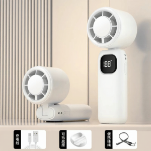 Quạt Cầm Tay Mini 2025 Mới Quạt Nhỏ Di Động Có Thể Gập Lại Đeo Cổ Siêu Im Lặng Sạc USB Dùng Ngoài Trời Làm Mát