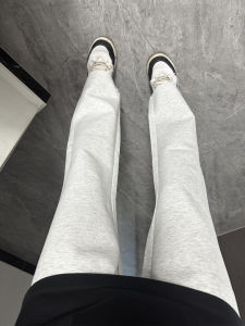 Quần Thể Thao Nam Màu Xám Hoa Phong Cách Mỹ Cổ Điển Quần Dài Thẳng Quần Dài Thường Ngày Mùa Thu Quần Dài Thẳng