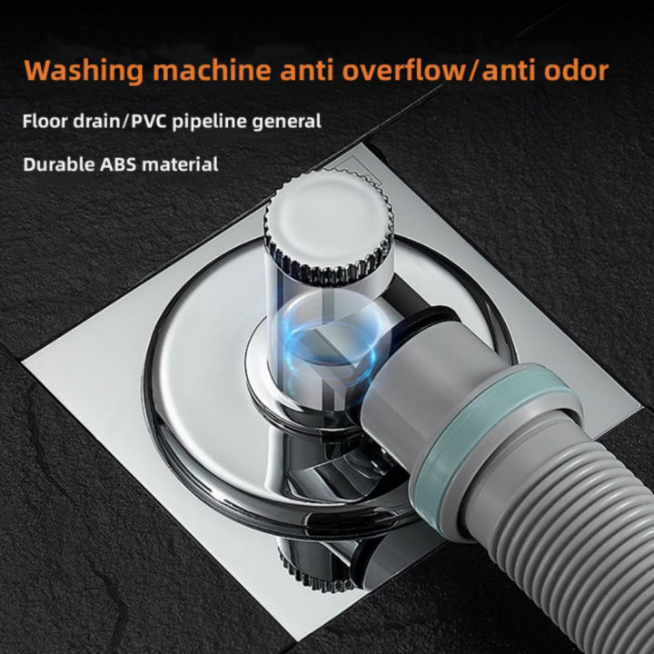 Special floor drain connector for washing machine, antiodor and anti