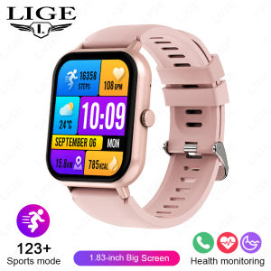 LIGE | LIGE 2026 Smart Watch 1.83" HD Color Screen Bluetooth Answer Call Fitness Watches Heart Rate Health Tracker Smartwatch Women Men