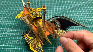 HowCat Homeric Epic Odyssey Fantasy Spaceship DIY Wooden Puzzle (S902) 3D Wooden & Paper Puzzle