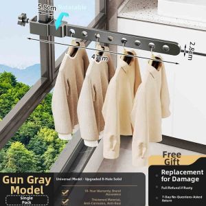 Lockable Outdoor Window Safety Drying Rack