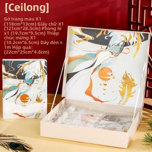 Bộ Sổ Tay in Màu Phong Cách Cổ Điển Quà Tặng Hộp Sổ Tay Nhỏ Tươi Mới Cho Học Sinh Sổ Tay Kế Hoạch Sinh Hoạt Hàng Ngày Sổ Tay Kinh Doanh