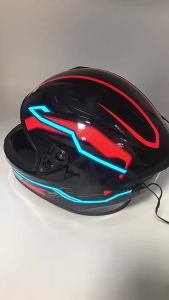 Motorcycle Helmet Light Rechargeable Helmet Light Safety Night Warning Signal LED Motorcycle Helmet Sticker Light Stripe