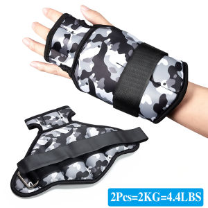 1Pair Weighted Gloves 1kg or 2kg Heavy Duty Gloves Men Women Wrist Sports Fitness Equipment for Sculpting and Aerobics