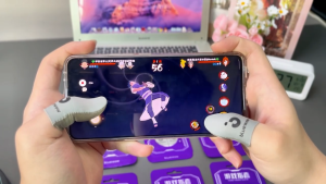 BlueWow Sarung Jari Gaming Serat Kaca Ultra Tipis 0.3mm | Anti Keringat & Anti Selip | Warna Perak