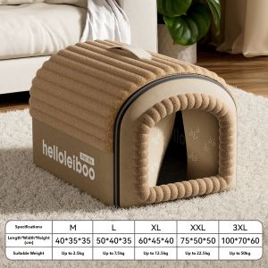 HELLOLEIBOO | Winter Warmth Removable Wash Dog House