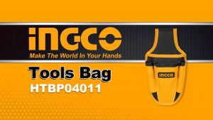 INGCO กระเป๋าเครื่องมือช่าง คาดเอว  ขนาด 250 x 130 มม. รุ่น HTBP040128( Tools Bag ) ผลิตจากเส้นใย 1680D รับน้ำหนักได้ดี  ( ** ไม่มีสายคาดเอวให้**) กระเป๋าเครื่องมือช่างคาดเอว กระเป๋าถือ - Lazada