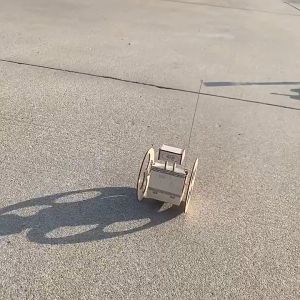 DIY Assembled Remote Control  Robot Model Kit Wooden Kids Science Materials Toys/ STEM DIY Remote Control Car Wood