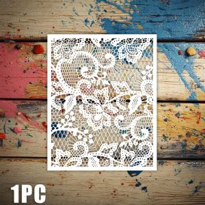 1pc Delicate and Beautiful Flower Grid Background Stencil for Handmade DIY ScrapbookHandmade BookBirthday Graduation Gift