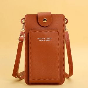 Women Bags Soft Leather Wallets Touch Screen Cell Phone Purse Crossbody Shoulder Strap Handbag for Female Cheap Womens Bags