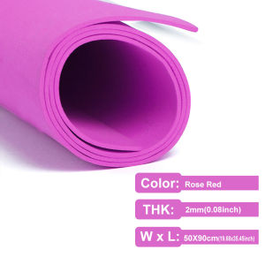 Colorful EVA Foam Sheets 2mm Thick 50x90cm Soft Durables Cosplay Craft Foam for DIY Costumes Arts Props & School Projects