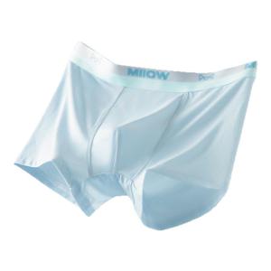 MiiOW | กางเกงบ็อกเซอร์ชายผ้าไหมน้ำแข็ง Ice Silk เอวกลาง กางเกงบ็อกเซอร์ชายเอวต่ำ ผ้าไนลอน กางเกงบ็อกเซอร์เด็ก วัยรุ่น ฤดูร้อน ป้องกันแบคทีเรีย