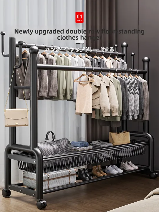 Heavy-Duty Reinforced Standing Clothes Rack | Lazada PH