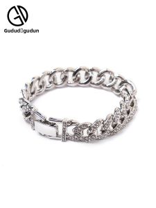 GUDUD | Diamond Inlaid Trendy Mens Bracelet