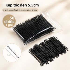 JIUDUOLAN | Kẹp Tóc Hình U Màu Đen cho Tạo Kiểu Tóc Búi