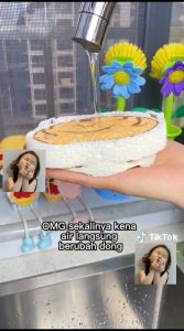 COD - SPONS BUSA MAGIC CUCI PIRING MOTIF / SPONGE SPON CUCI PIRING SERBAGUNA