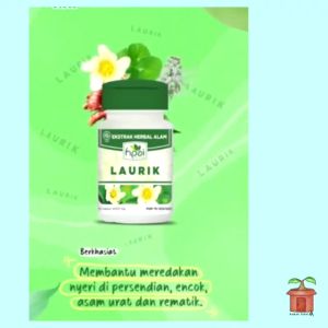 Kapsul Obat Asam Urat & Nyeri Sendi Laurik HNI Ekstrak Herba Seleguri Pegagan Kumis Kucing Jahe Merah
