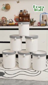 Sọt rác tròn ECOCO 8L 12L 16L thông minh tự động đóng gói thế hệ mới Thùng đựng rác cho nhà bếp nhà vệ sinh cao cấp
