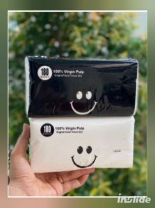 Tisu (4 Bundel) Cute 180 Sheets 2 Ply Tissue Cute 180 Sheets 2 Ply