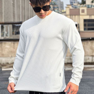 เสื้อแขนยาวกีฬาลำลองทรงหลวมผู้ชาย