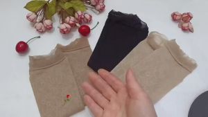 【LOCAL SHIP】Women Sock Skin Sock Anti-Slip And Health Sock Muslimah Stokin Lace Rose Design Women Ankle High QualitySock