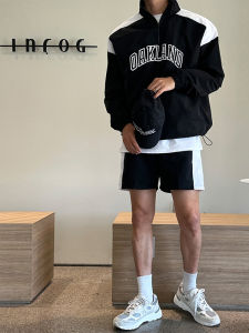 DAVID&ME | Sun Protection Sporty Zipper Stand-collar Jacket Shorts Set