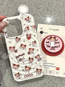 Ốp Lưng Bảo Vệ iPhone 16 pro Max Từ Tính Dễ Thương Cho Bé Gái Có Chân Đế Chất Liệu Silicon Thiết Kế Dễ Thương Hợp Kim Nhôm