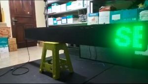 Running Text P10 2x2 Panel 2 Sisi Ukuran 37x69 cm Outdoor