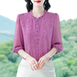 DAIXIANGFEIZI | Summer New Elegant Stylish 3/4 Sleeve Blouse