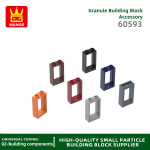 Wange 78Pcs/Lot 60593 1X2X3 Window frame Building Blocks MOC House Accessories Compatible with Bricks DIY Children Toys Gift Box