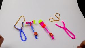 New 50/30/10/5/1Pc Amazing Light Toy Arrow Rocket Helicopter Flying LED Light Toys Party Fun Best Gifts Rubber Band Catapult