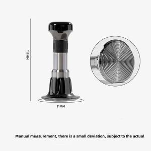JUSTINLAU | JUSTINLAU 51/53/58mm Coffee Tampers Stainless Steel Rebound Constant Force Impact Tamper Threaded Bottom Espresso Tool Barista