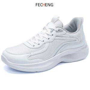 FECHENG Men Sneakers Plus Big Size 46 47 48 49 50 Lightweight Breathable Mesh Casual Shoes White Wide Toe Sports Running Trainers Men Shoes
