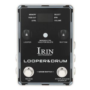 IRIN | Bàn Đạp Hiệu Ứng Guitar Monoblock IRIN XS Series Với 40 Bộ Nhớ 100 Tiết Tấu Trống 10 Máy Đếm Nhịp Vòng Lặp Câu Văn - Chất Liệu Kim Loại & Nhựa