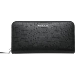 WILLIAMPOLO | Leather Mens Wallet with Multiple Card Slots