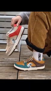 Sepatu Sneakers Pria Impor Gaya Kasual Olahraga Travelling Fashion Trendy - Sepatu WAVE