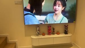TV Cabinet With Storage Tv Console Cabinet High Media & TV Storage Clearance Household Light Luxury Wall Cupboard Wall-Mounted Solid Wood 电视柜