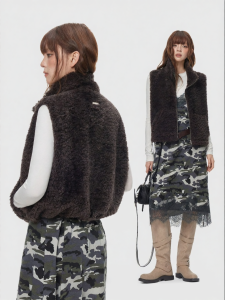 Turn Signal | Winter Warm Stand-collar Fake Lamb Wool Vest