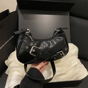 Túi Đeo Chéo Nhỏ Bằng Da PU Phong Cách Y2K Dành Cho Nữ Túi Đeo Vai Thời Trang Ví Cầm Tay Mềm Mại Kiểu Hobo Có Khóa Kéo