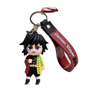 Bandai | Anime Demon Slayer Kimetsu No Yaiba Blade of Ghost Keychain Cute Characters Bag Pendant Car Key Fans Birthday Christmas gifts