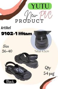 sandal slop tebal tali silang. dari yutu