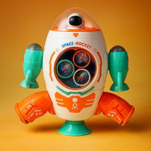 Mainan Anak SPACE ROCKET Mainan Roket Musik Dan Lampu Edukasi Mainan Anak Laki Laki dan Perempuan