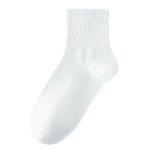 JIAZINI | Pure Cotton Boneless White Socks