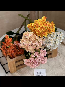 European Style Artificial Short Branch Hydrangea Fake Flowers Hotel Wedding Party Decoration