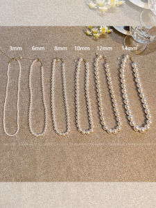 สร้อยคอไข่มุกเงินสำหรับผู้หญิง ดีไซน์หรูหรา ดีไซน์เล็ก สร้อยคอโซ่กระดูกไหปลาร้า 2025 ใหม่ โซ่กระดูกไหปลาร้า โซ่คอ ชุบเงิน