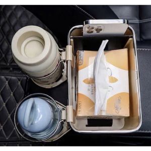 กล่อง 2in1 รถยนต์ แบบ อเนกประสงค์ กล่อง ทิชชู่ น้ำ 2in1 รถยนต์