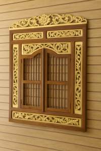 Krepyak ukir jati emas 80x60